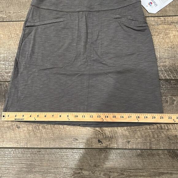 NWT Sherpa Adventure Gear Women's Tendi Skirt Monsoon Gray Size S - Picture 6 of 8